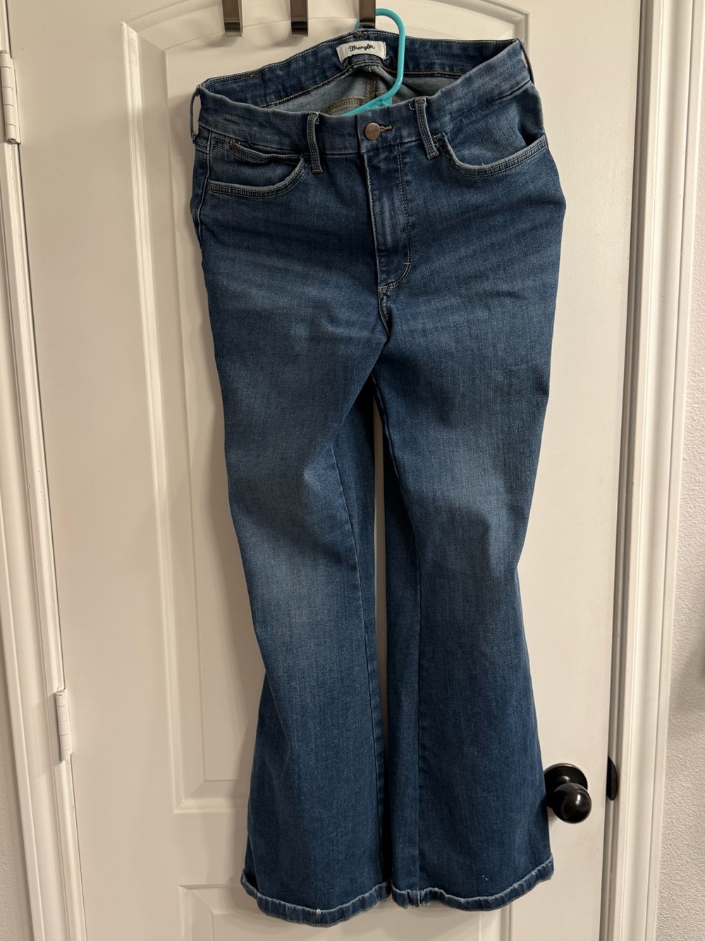 Wrangler Women's Bespoke Dark Blue 31 x 32 Flare Jeans